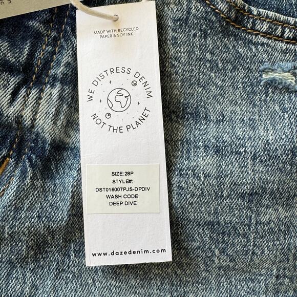 NWT Daze Denim Daily Driver High Rise Skinny Straight Jeans Streetwear Casual 28 - Picture 10 of 14